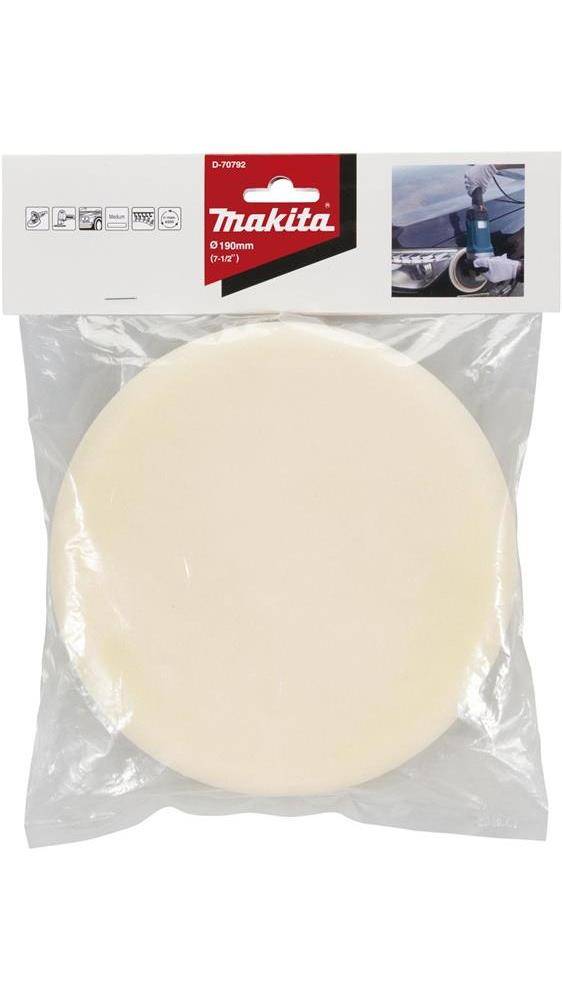 makita Schwamm D-70792 D.190mm weiß Klett