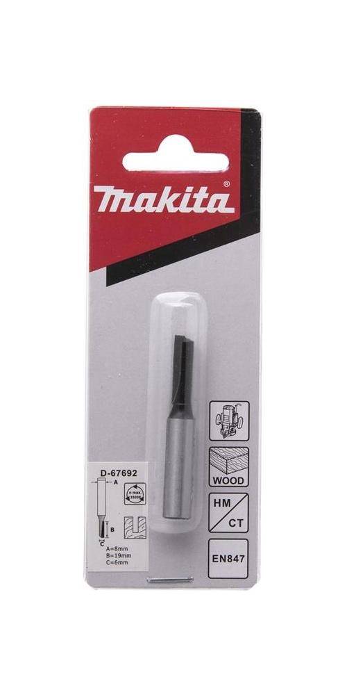 makita Nutfräser D-10104 D.15mm L.52mm Schaft-D.8mm Zweischneider