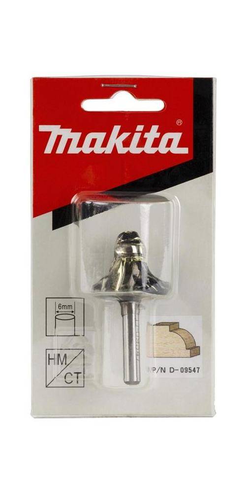 makita Rundkantenfräser D-09547 D.26/12mm L.42mm Schaft-D.6mm