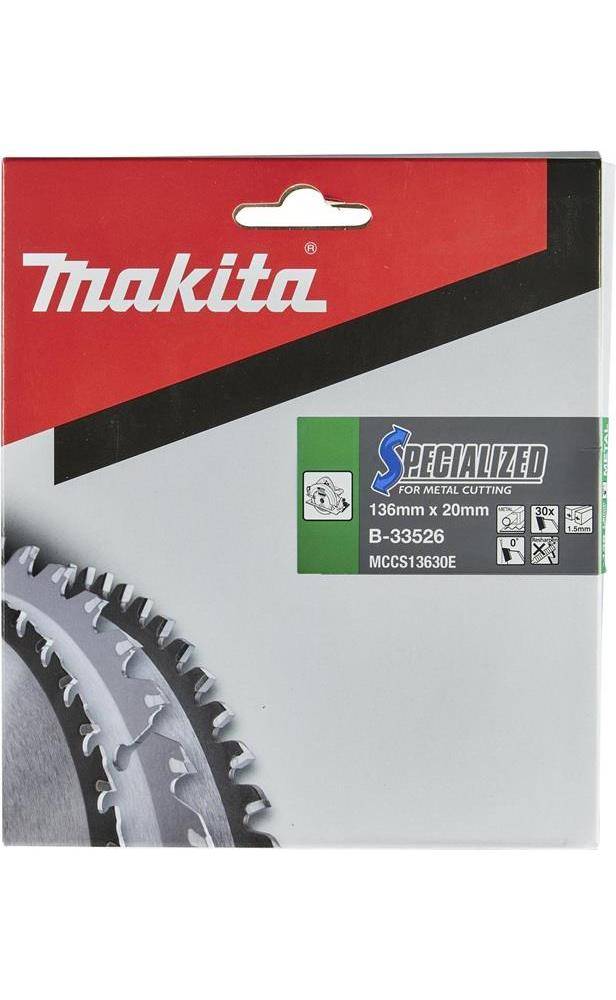 Makita SPECIALIZED B-33526 Hartmetall Kreissägeblatt 136 x 20 x 1.2 mm Zähneanzahl: 30 1 St.