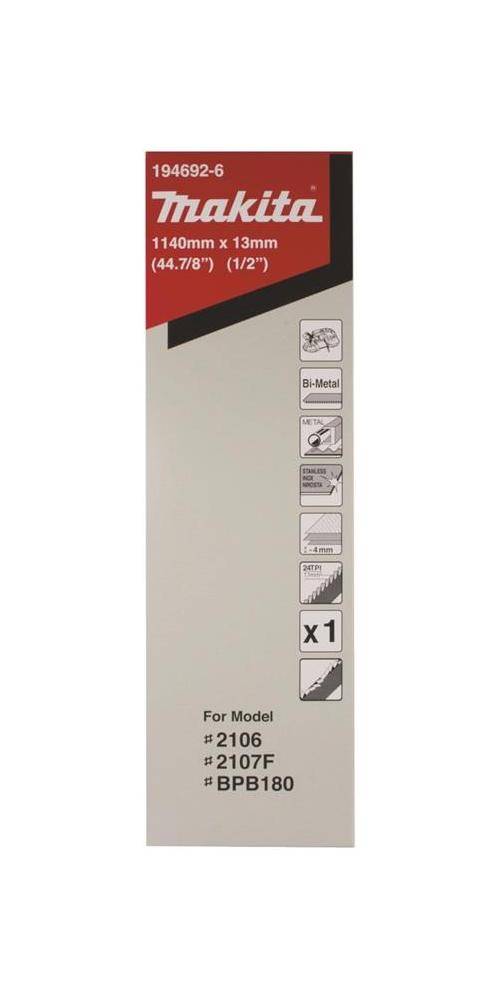 makita Bandsägeblatt 194692-6 L.1140mm B.13mm Zähne p.Zoll · 24