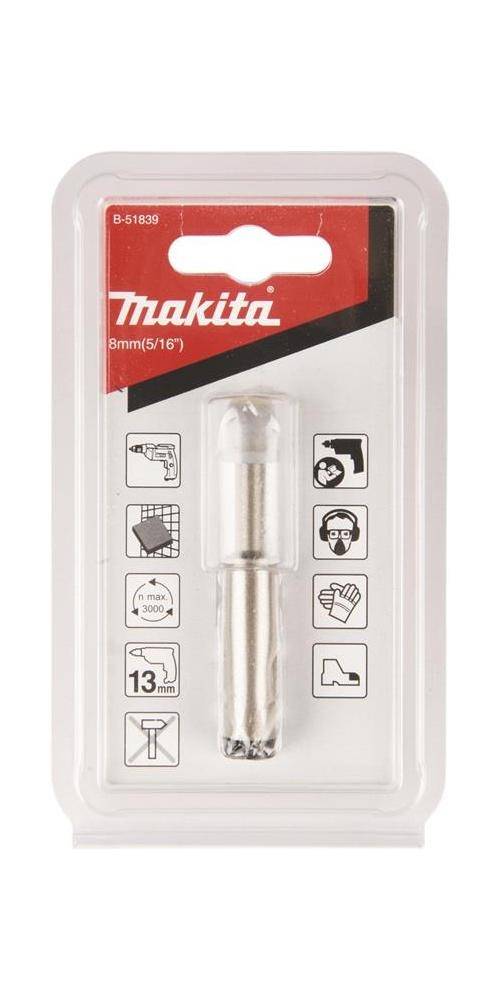 makita Diamant-Fliesenbohrer B-51839 D.8mm Länge 170 mm