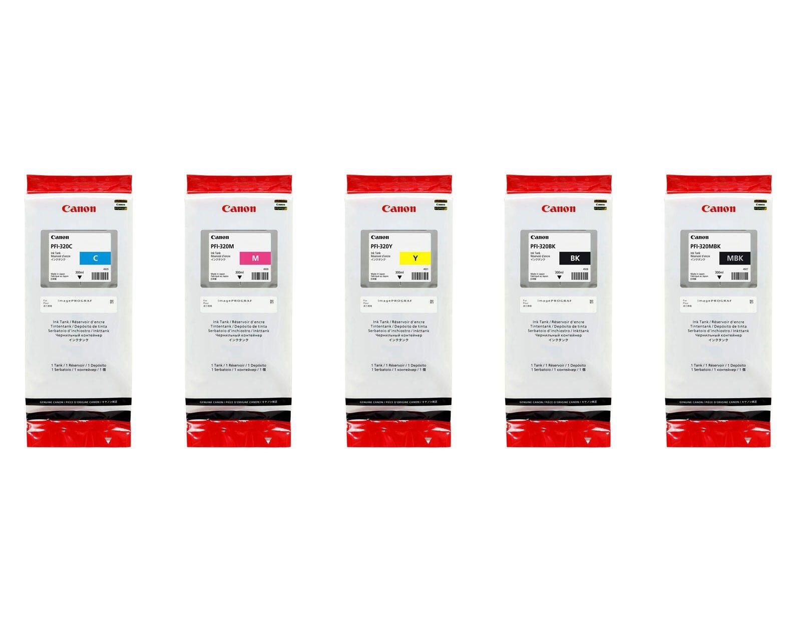 Canon Original PFI-320 Druckerpatronen - 5er Multipack