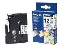 Brother TZEFA3 Textilband zum Aufbügeln blau auf weiß - Rolle (1,2 cm x 3 m)