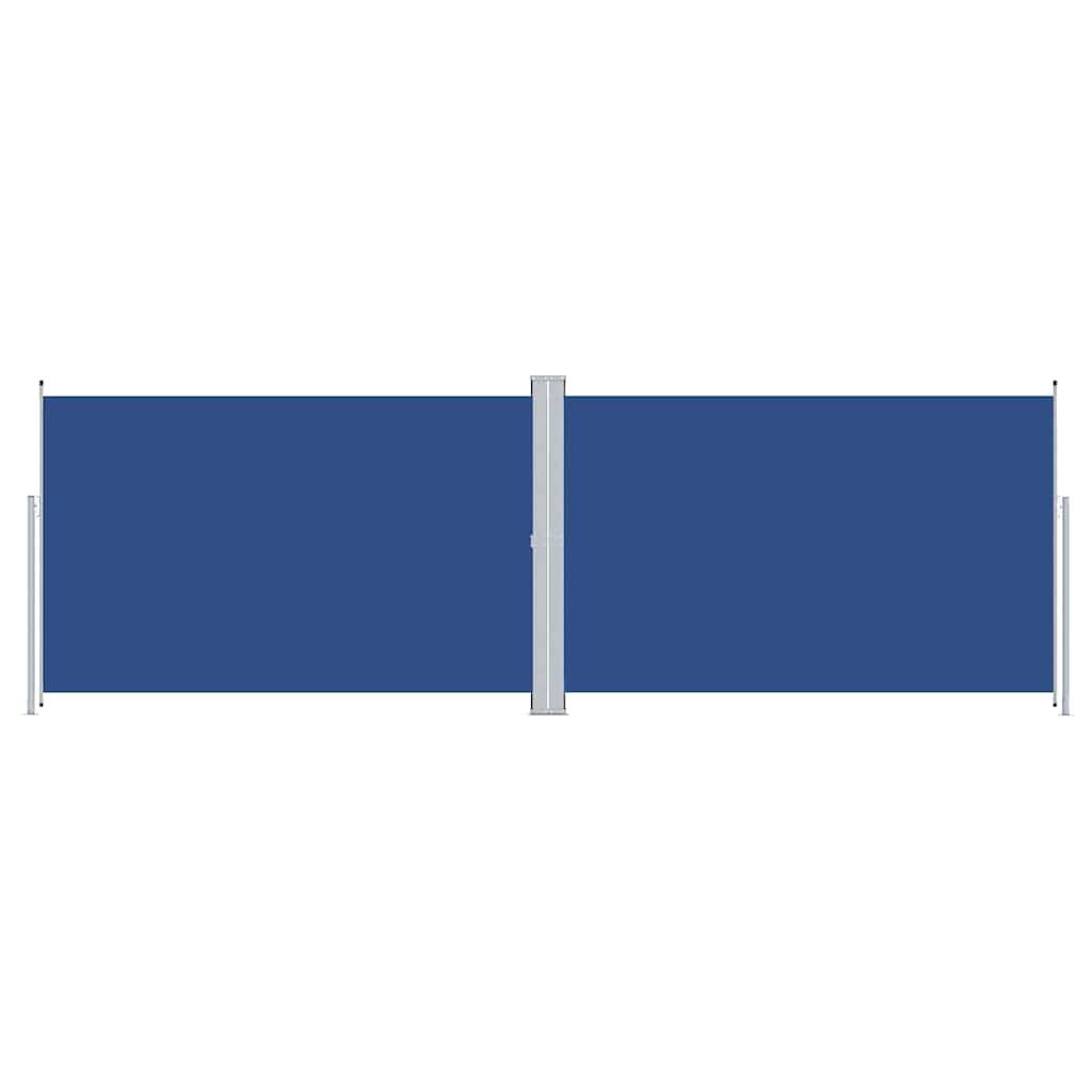vidaXL Seitenmarkise Ausziehbar Blau 200x600 cm