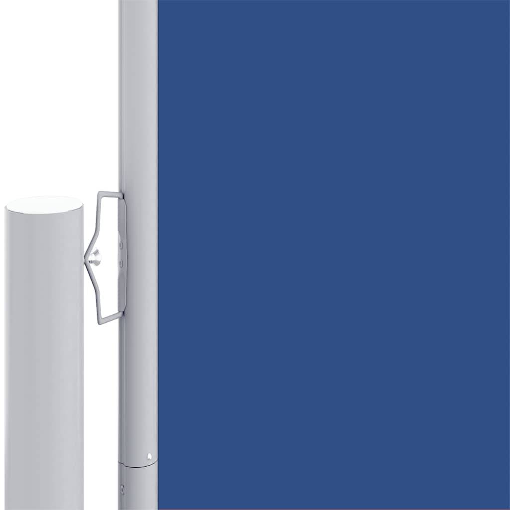 vidaXL Seitenmarkise Ausziehbar Blau 220x600 cm