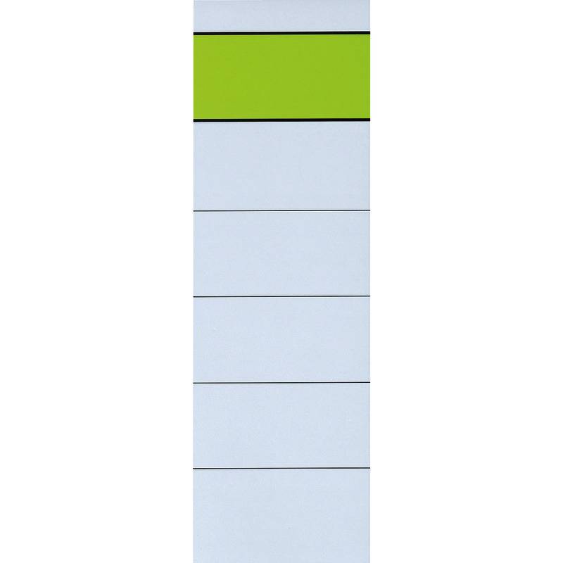 Rückenschilder, selbstklebend, für Rückenbreite 80 mm, weiß, kurz