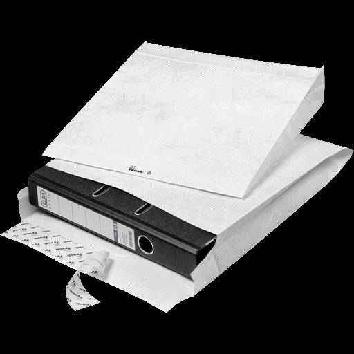 Tyvek Ordnerversandtasche, haftklebend, mit 68 mm Falte, Pack: 10 Stück