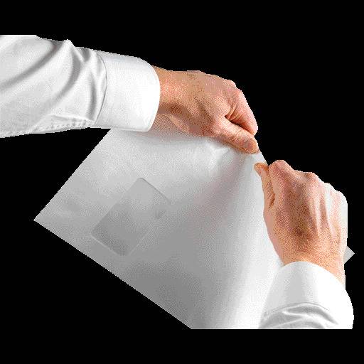 Tyvek Ordnerversandtasche, haftklebend, mit 68 mm Falte, Pack: 10 Stück