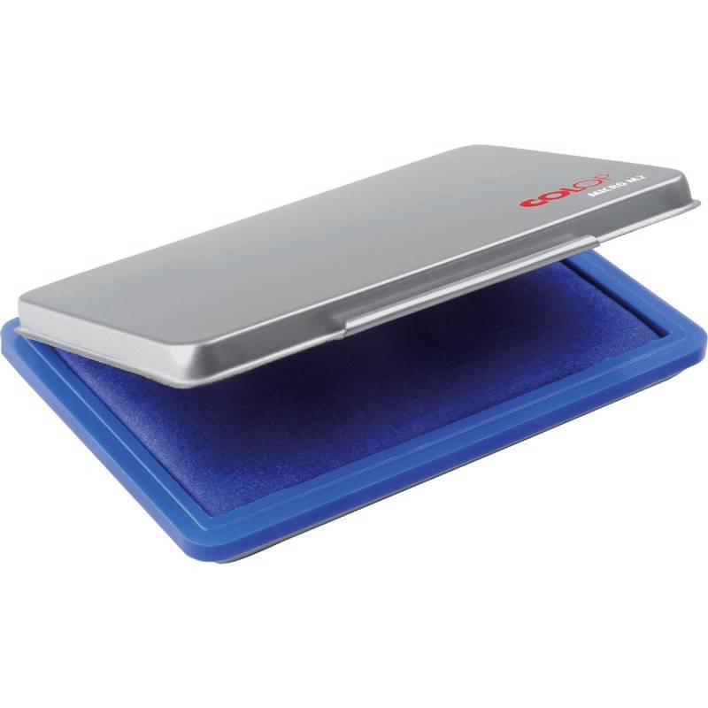 COLOP Stempelkissen Micro 2, hochwertiges Metallgehäuse, blau