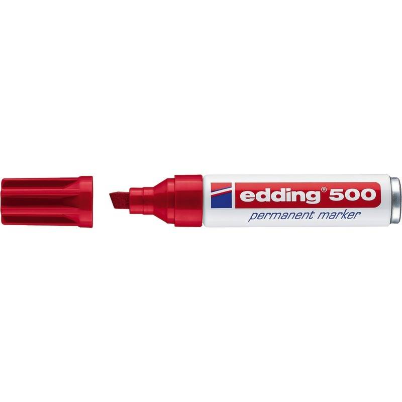 Edding edding 500 4-500002 Permanentmarker Rot wasserfest: Ja