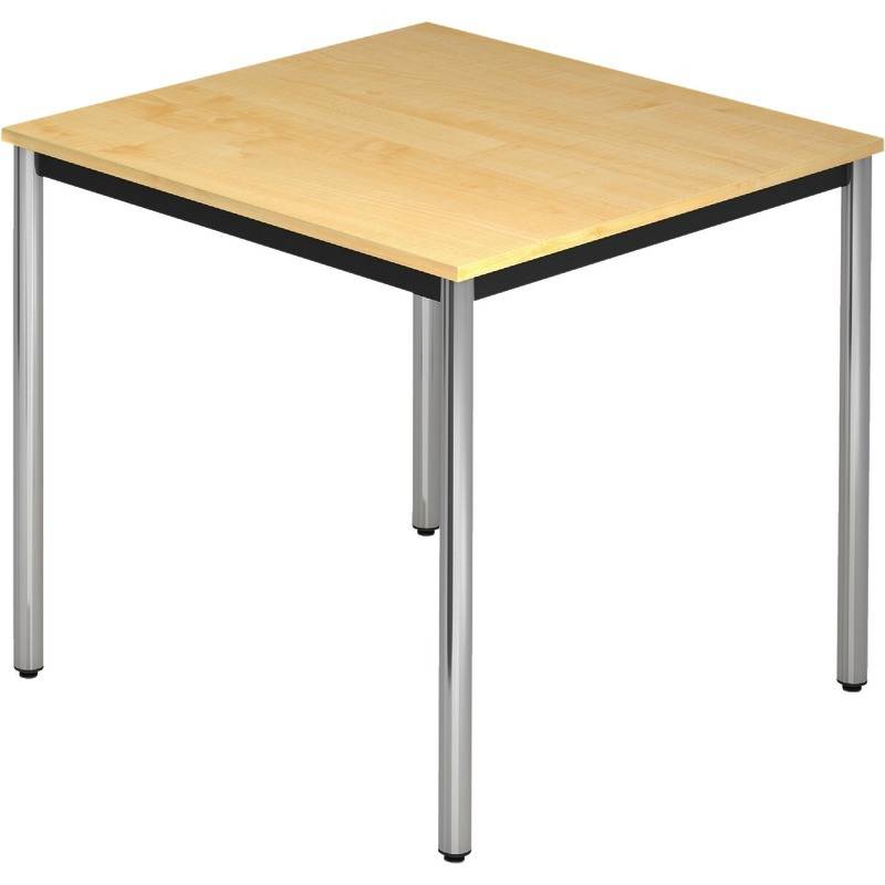 Bespr.-tisch 80 x 80 Ahorn/Chrom - Artikel: 7830780531