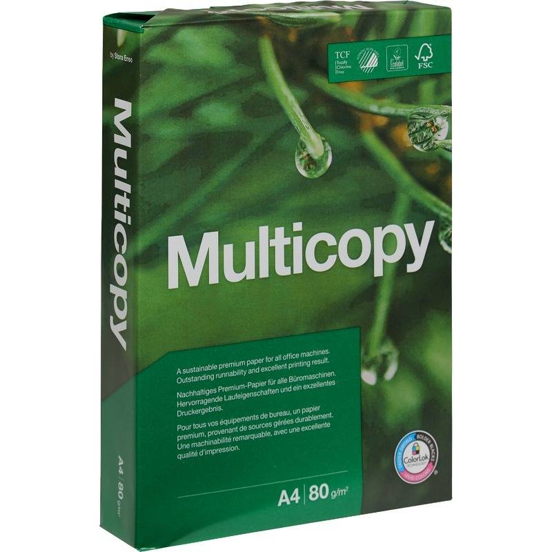 MULTICOPY THE RELIABLE PAPER Kopierpapier 88046505 A4 80g 500Bl.