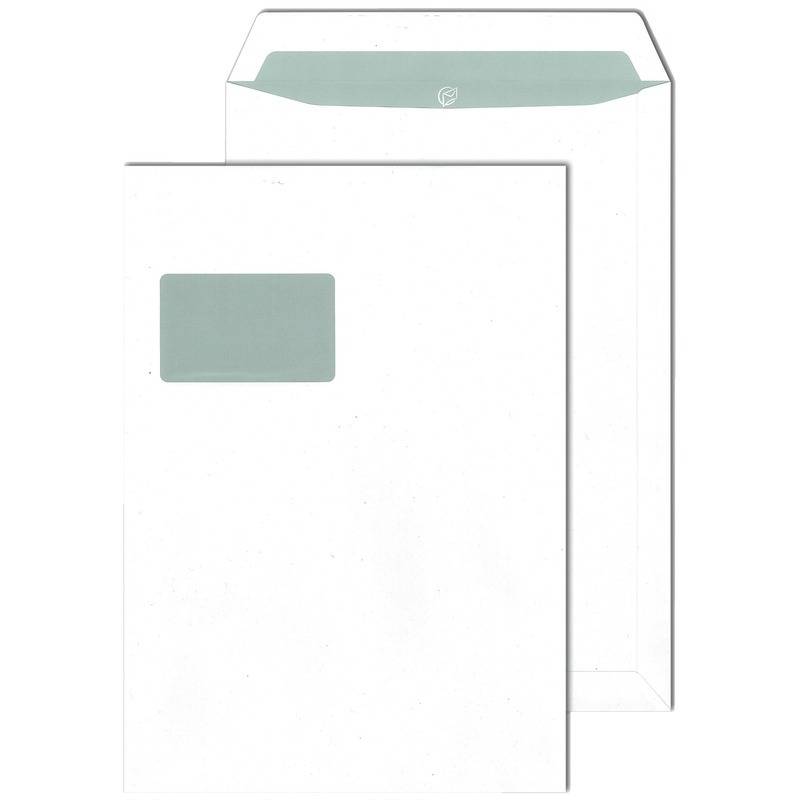 Versandtasche 30005425 C4 100g mit Fenster haftklebend weiß 250 Stück