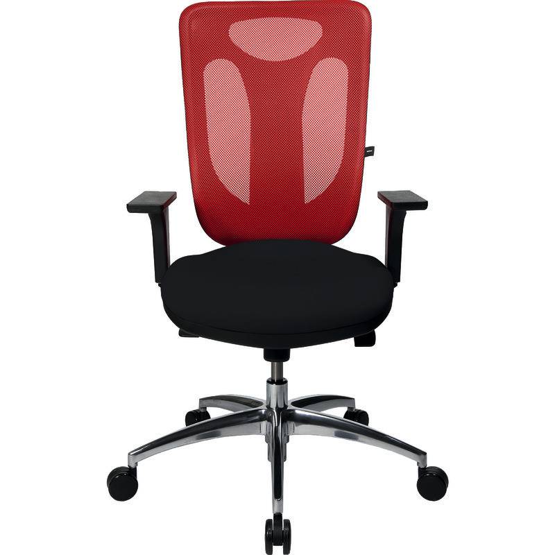 Topstar Bürodrehstühle NET PRO 100, inkl. Armlehnen, rot