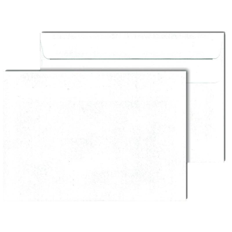 Briefumschlag DIN B6, 125 x 176 mm, selbstklebend, weiß, 75 g/m², grauer Innendr