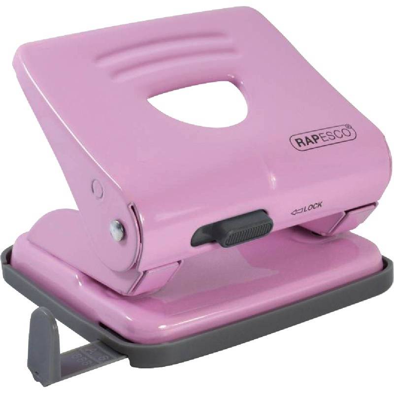 RAPESCO® Bürolocher 825, 25 Blatt, rosa