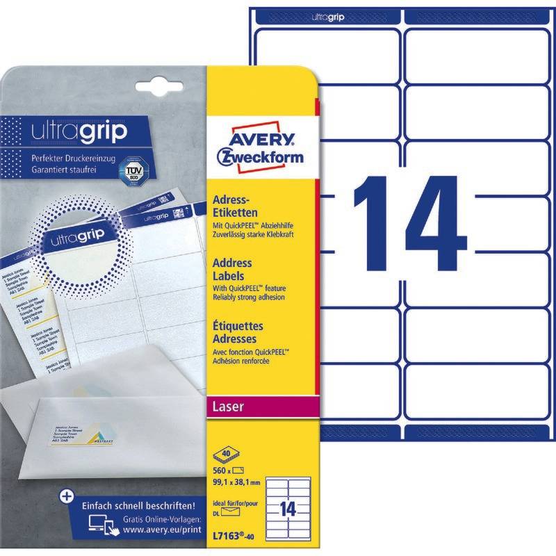 Avery-Zweckform L7163-40 Adress-Etiketten 1 St.