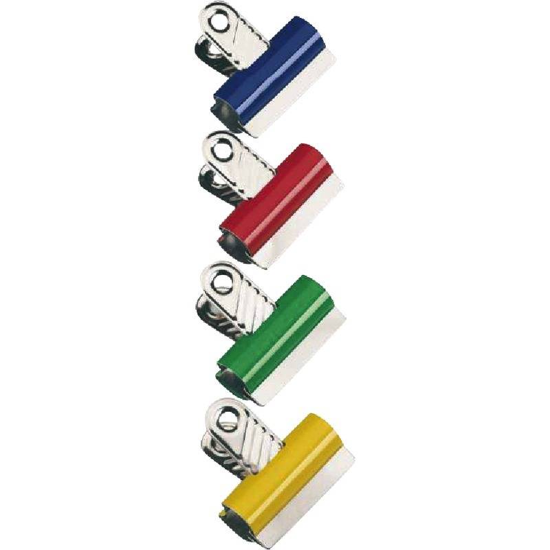 RAPESCO® Briefklemmer 60mm, farbsortiert, Packung: 10 Stück, farbig sortiert