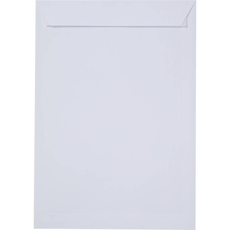 TopSTAR Versandtasche DIN C4, 229 x 324 mm, haftklebend, weiß, mit Fenster, 120
