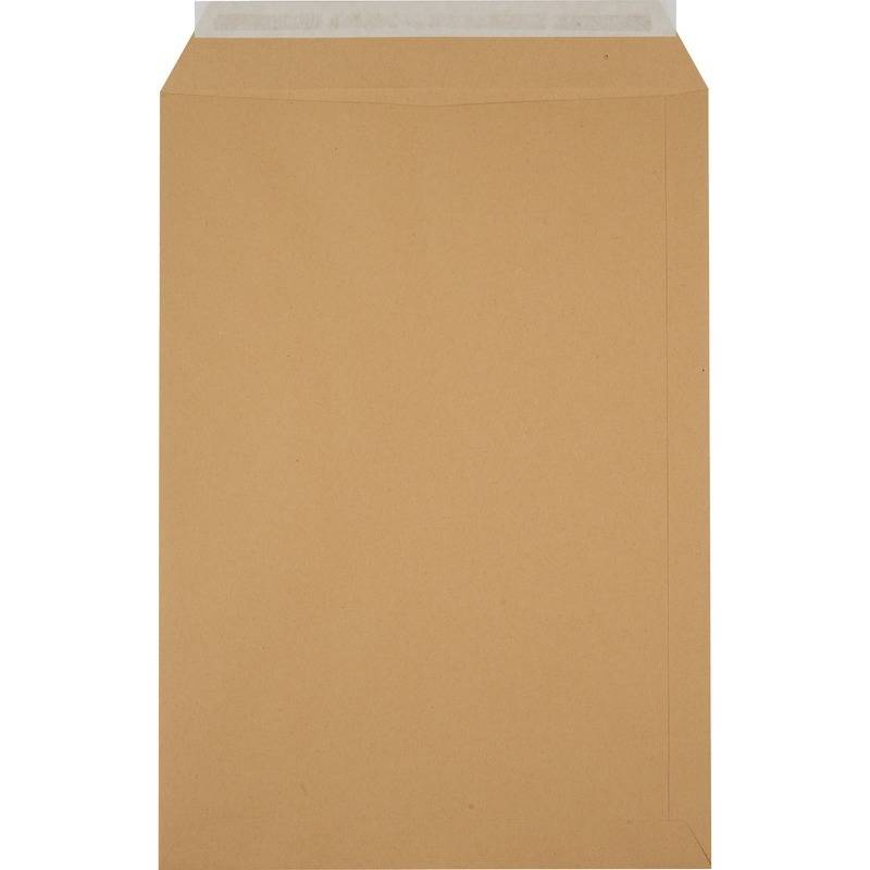 Versandtasche DIN C4, haftklebend, Fenster, braun, 110 g/m², 250 Stück