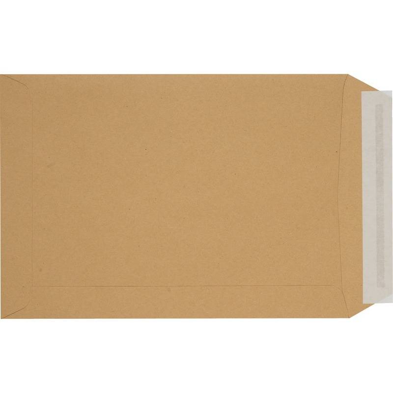 Versandtasche DIN C5, haftklebend, Fenster, braun, 90 g/m², 500 Stück