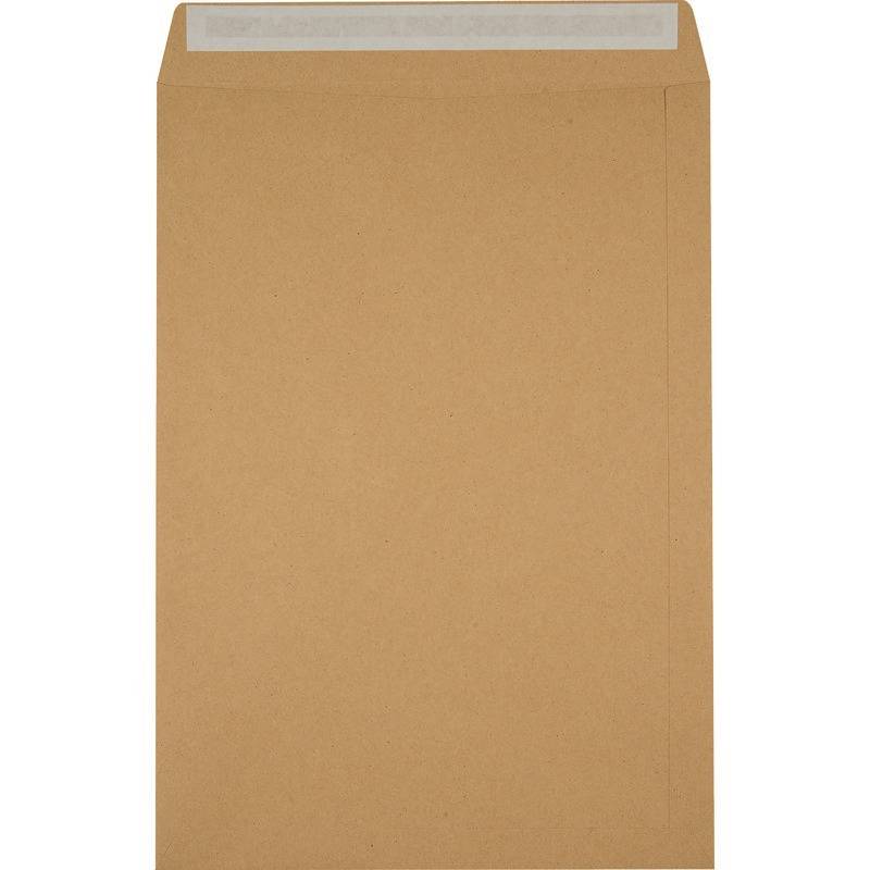 Versandtasche DIN B4, haftklebend, braun, 110 g/m², 250 Stück
