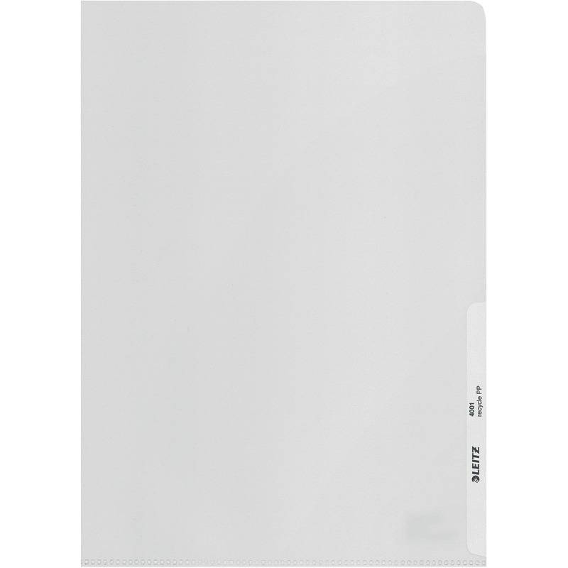 LEITZ Sichthüllen Recycle 40013 , oben und rechts offen, 25 Stück