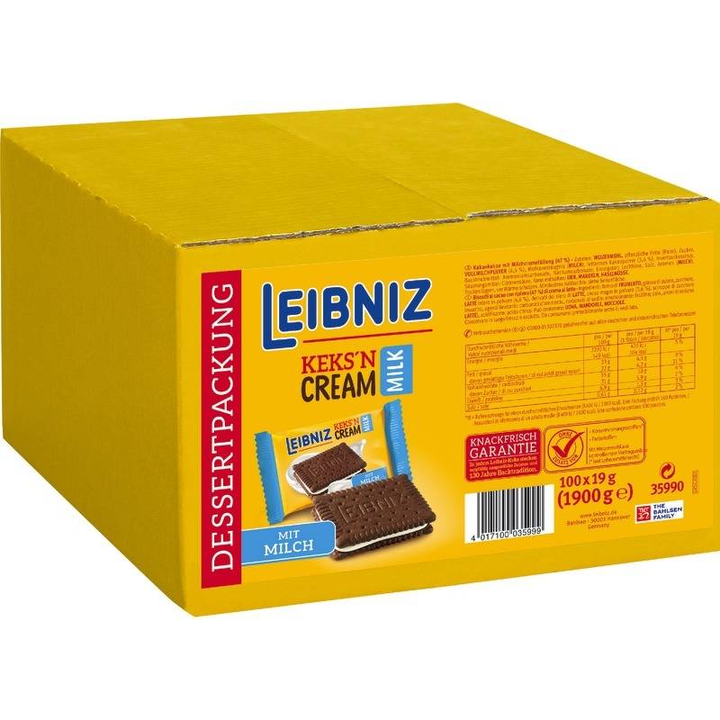 LEIBNIZ Keks?n Cream Milk, 100er Pack