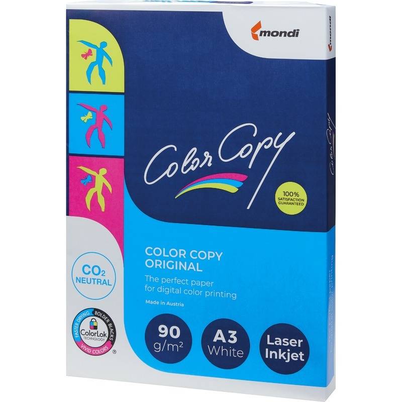 Kopierpapier Mondi color copy, DIN A3, 90 g/m², Pack: 500 Blatt