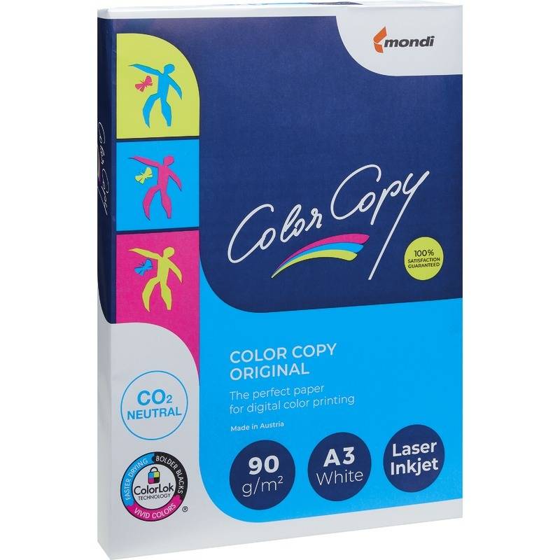 Kopierpapier Mondi color copy, DIN A3, 90 g/m², Pack: 500 Blatt