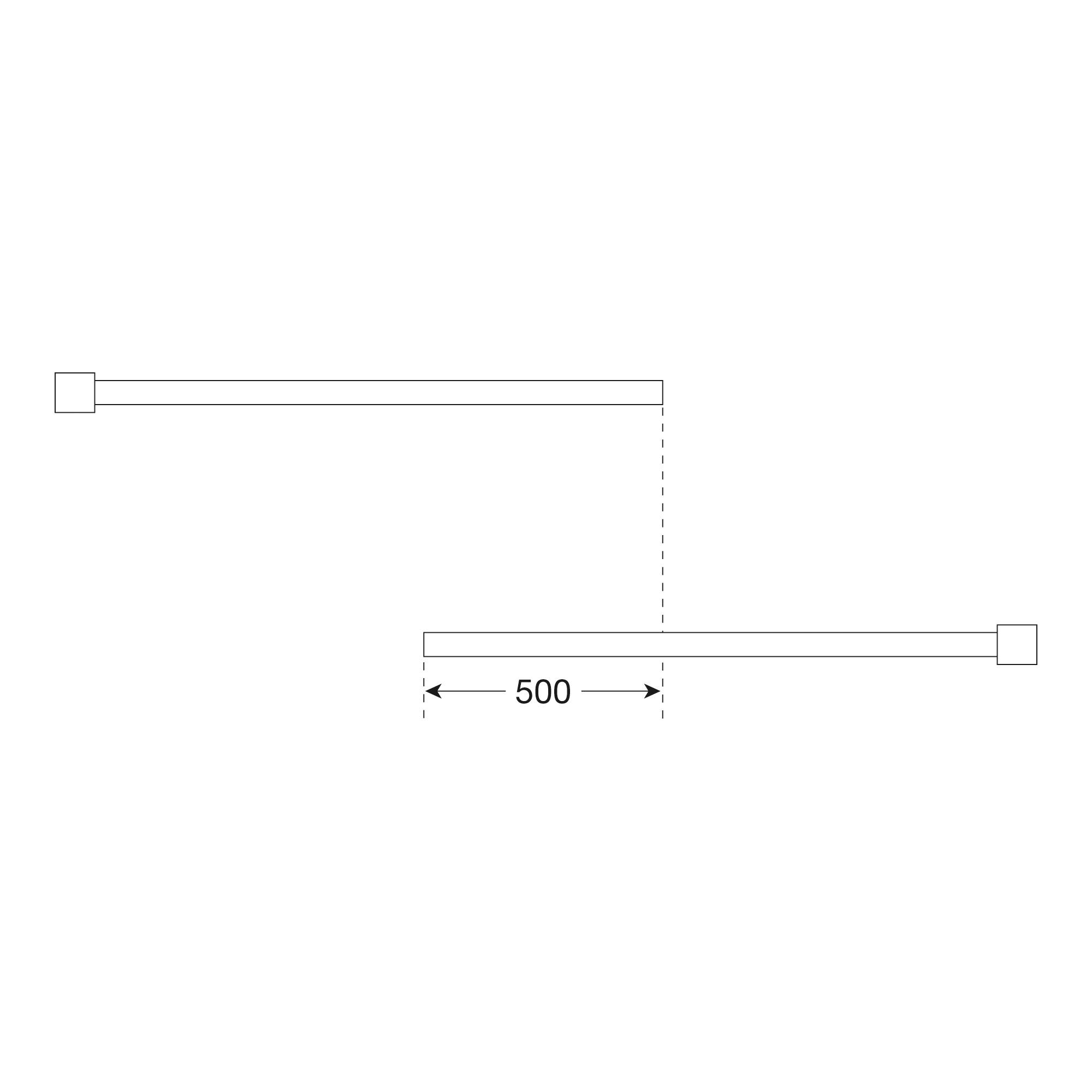 MOR220.12.333: PARAT-Gatterschranke, horizontal schwenkbar, zweiseitig, feuerver- zinkt und rot