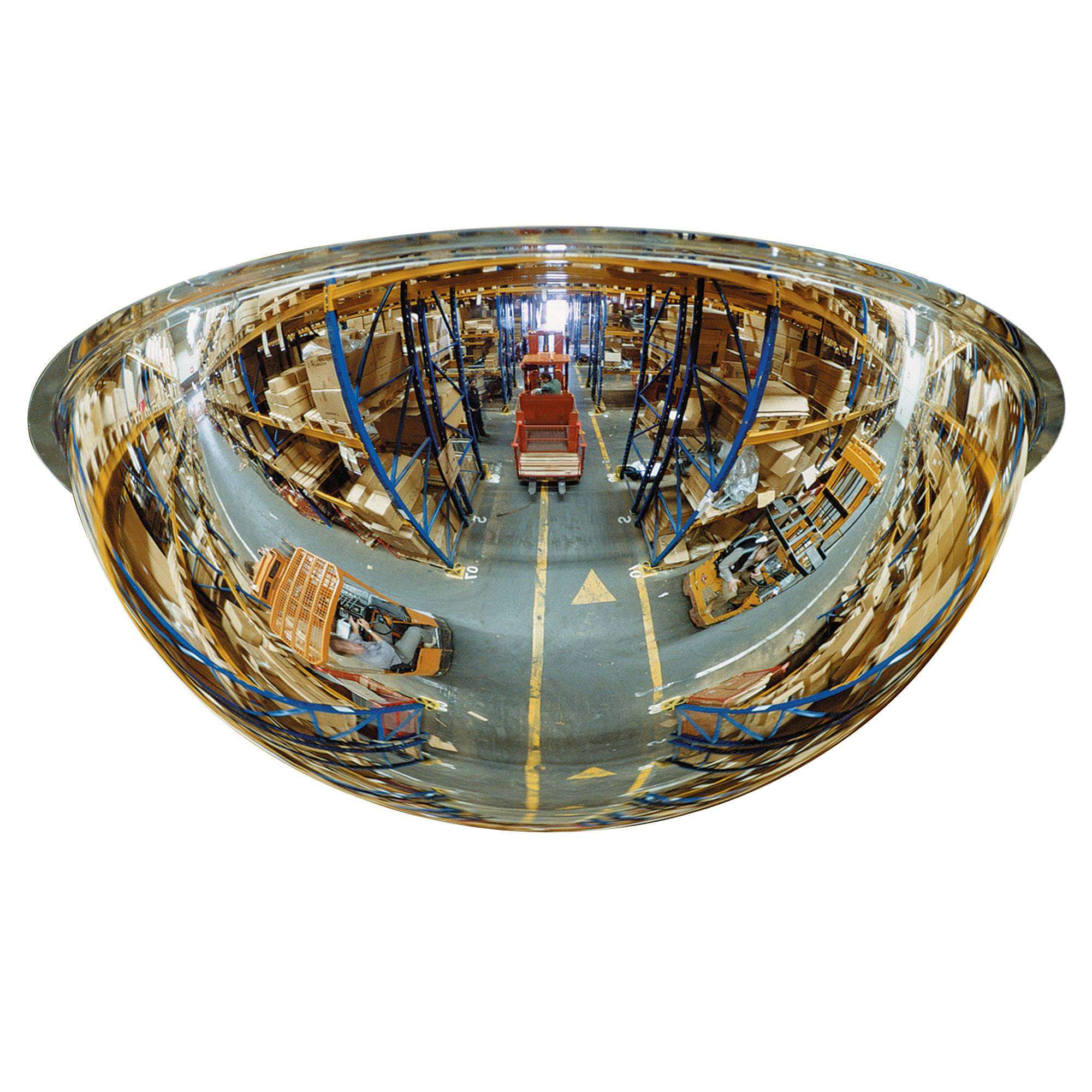 Halbkugelspiegel für den Innenbereich, aus Acrylglas, Spiegeldurchm. 1250 mm, ma