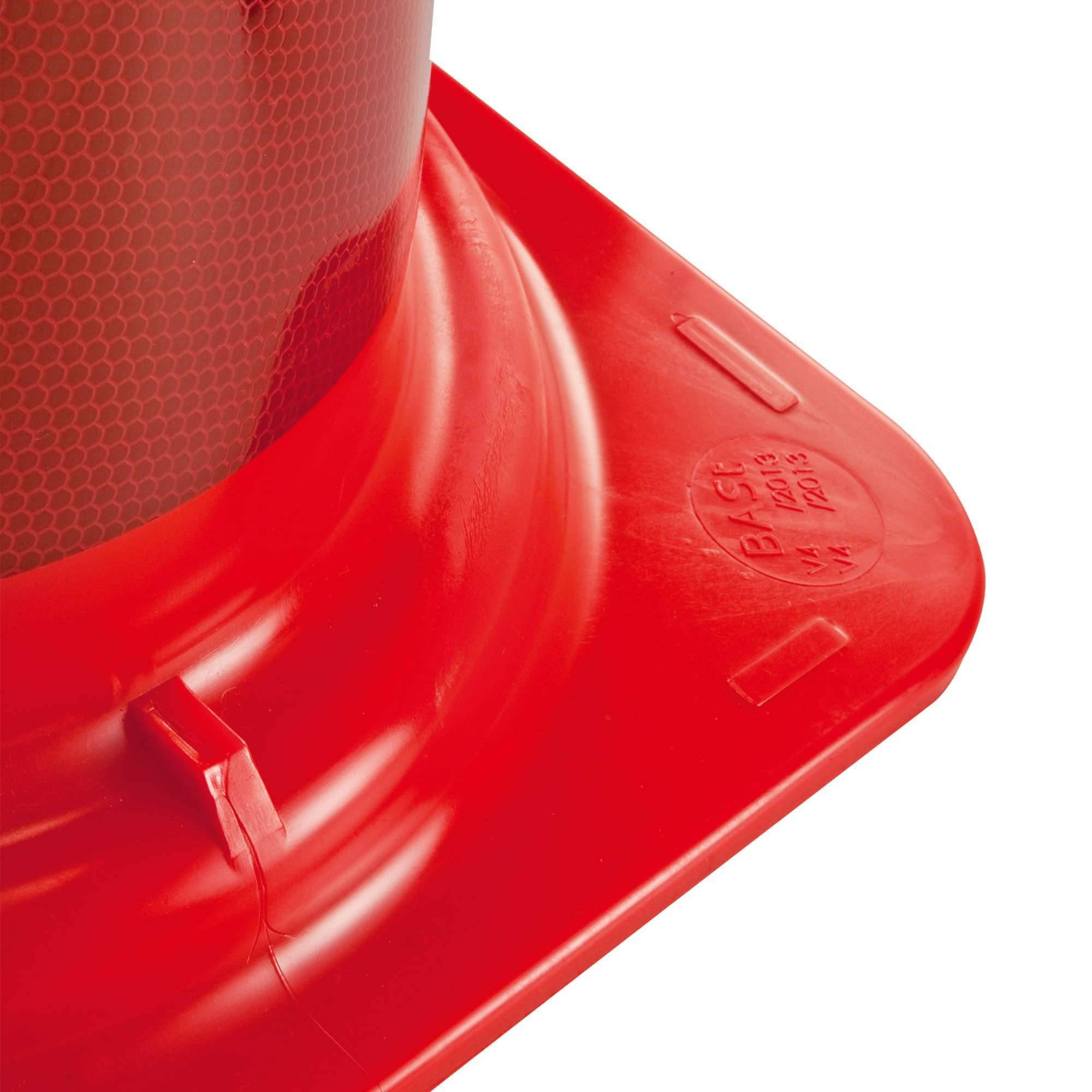 Leitkegel, BAST V4-19/2013, Klasse 2, rot/weiß, PVC, Folie Typ 1,500mm, 2,2kg