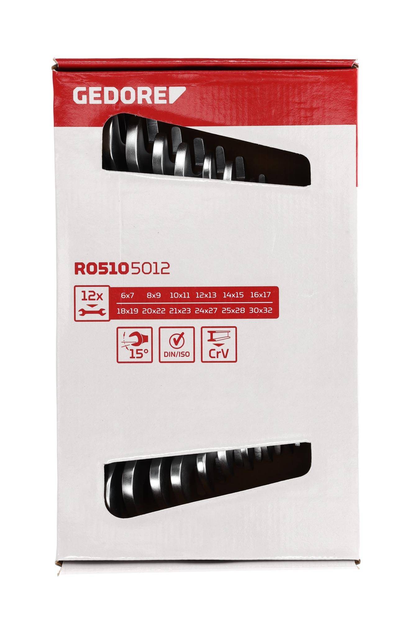 Gedore RED 3300960 R05105012 Doppel-Maulschlüssel-Satz 12teilig Schlüsselweite (Metrisch) 6 - 32 mm