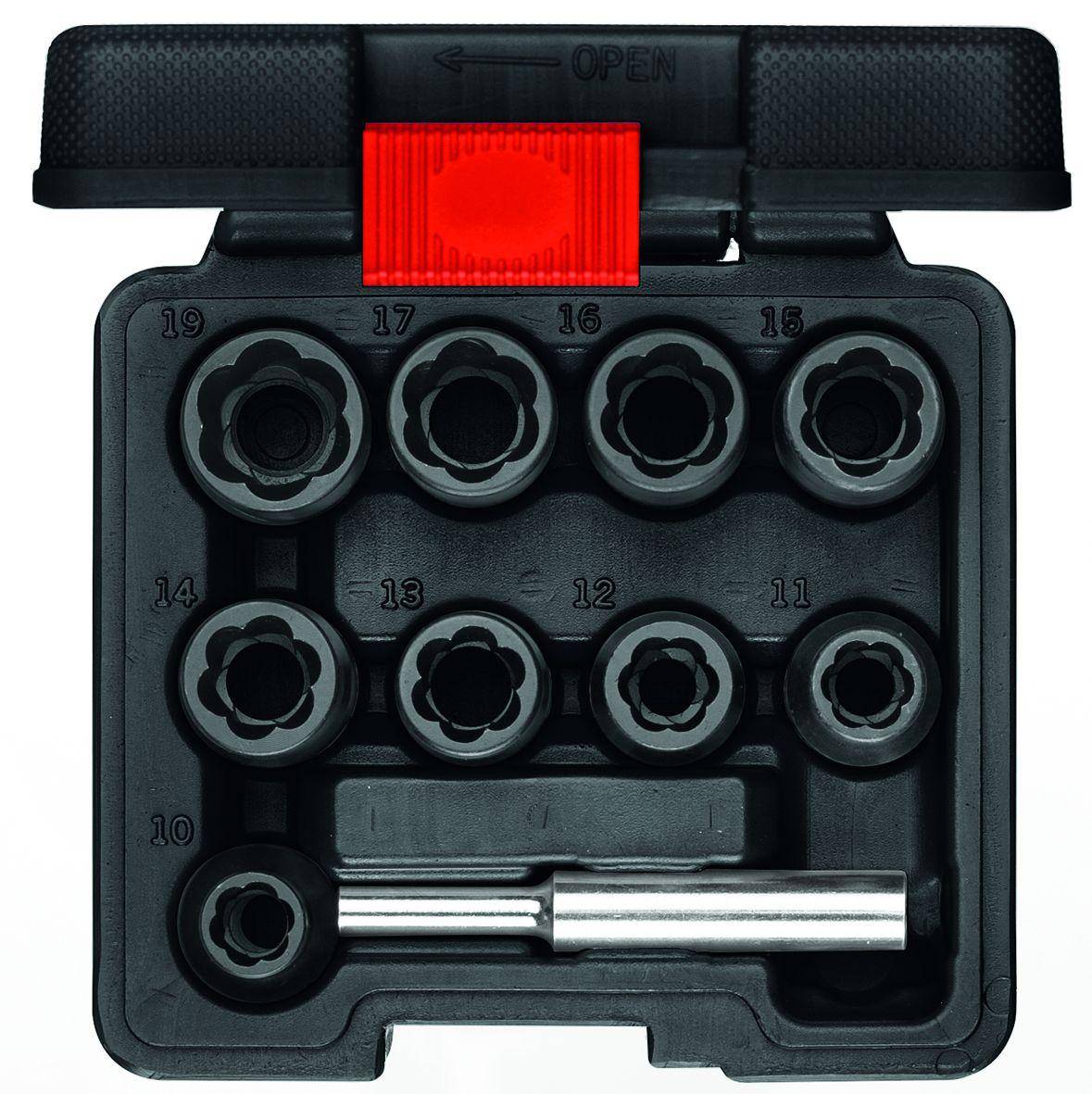 Gedore RED 3300034 Ausdreher-Satz 1/2" 10-teilig