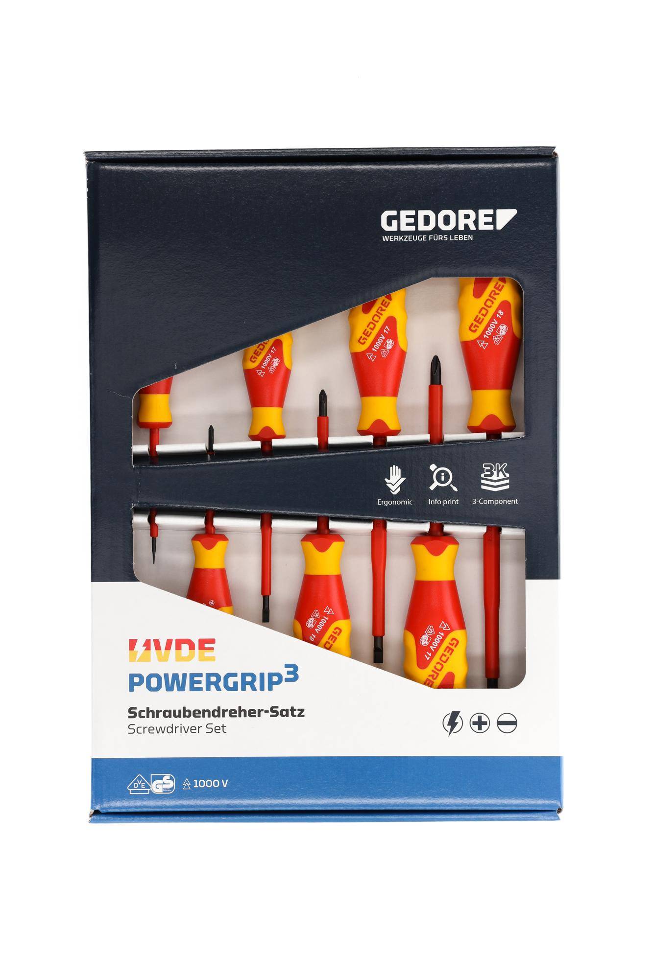 Gedore 1616048 VDE Schraubendreher-Set 7teilig Schlitz, Kreuzschlitz Phillips