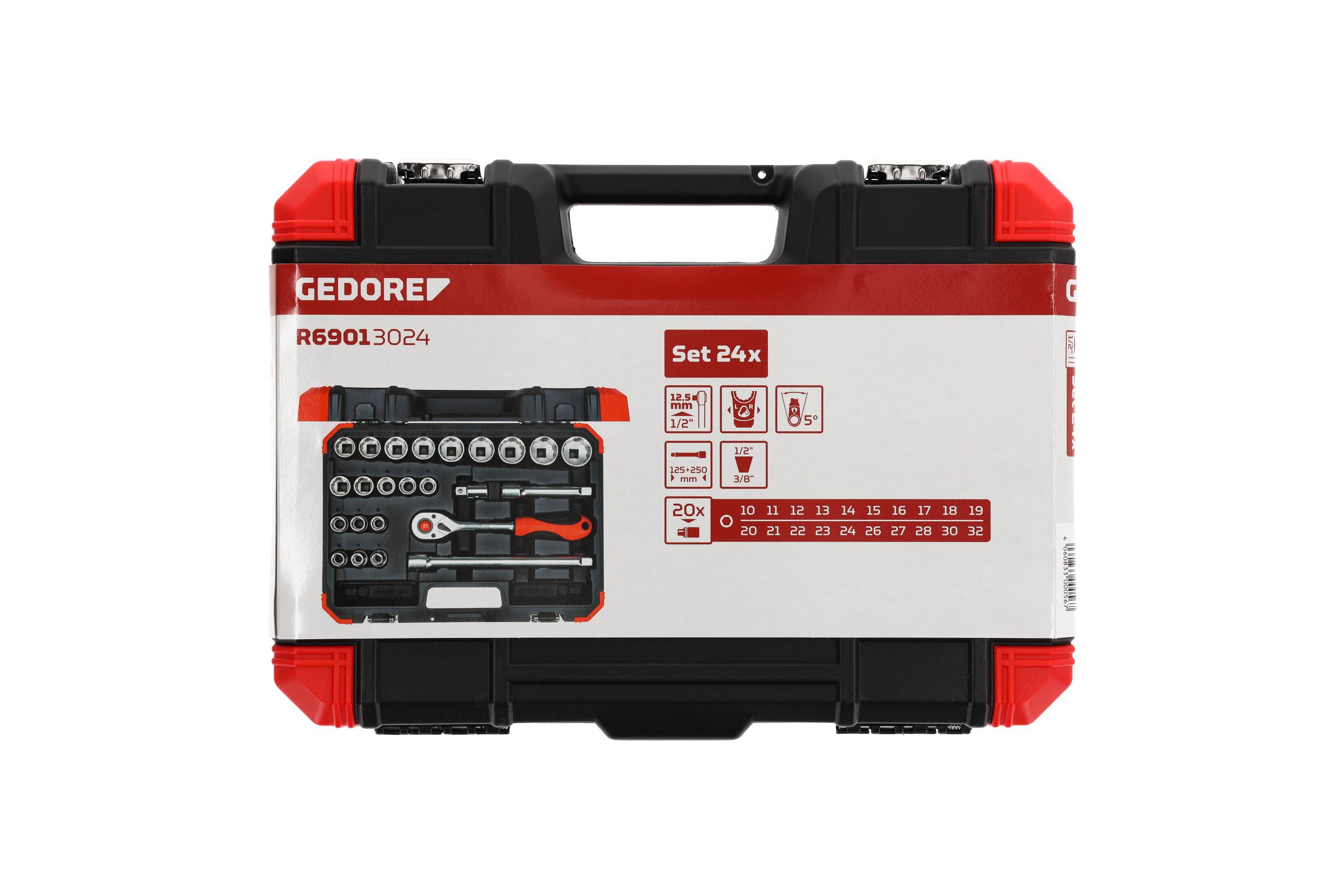 Gedore RED R69013024 Steckschlüsseleinsatz-Set 24teilig 3300056