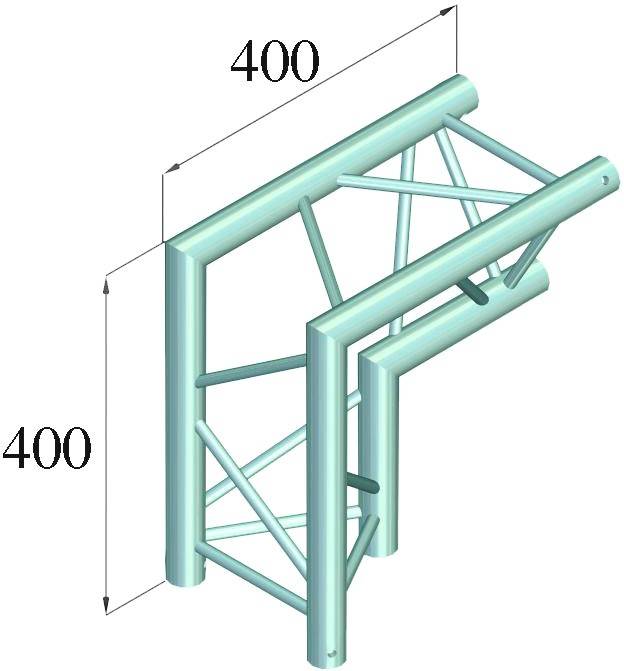 ALUTRUSS DECOLOCK DQ3-PAC25 2-Weg Ecke 90°