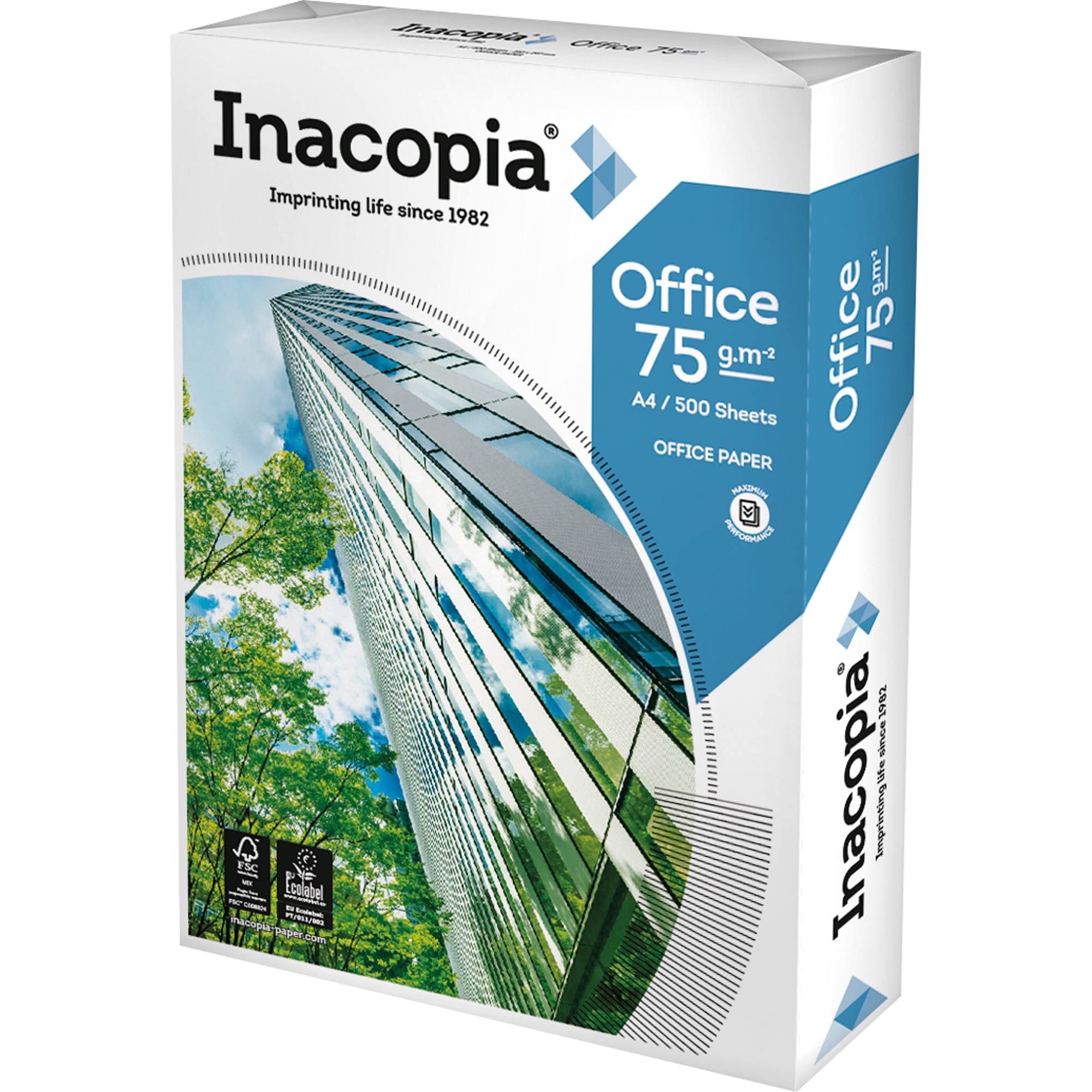 Inacopia Kopierpapier office 020807510001 A4 75g 500 Bl./Pack. - Artikel: 110260601