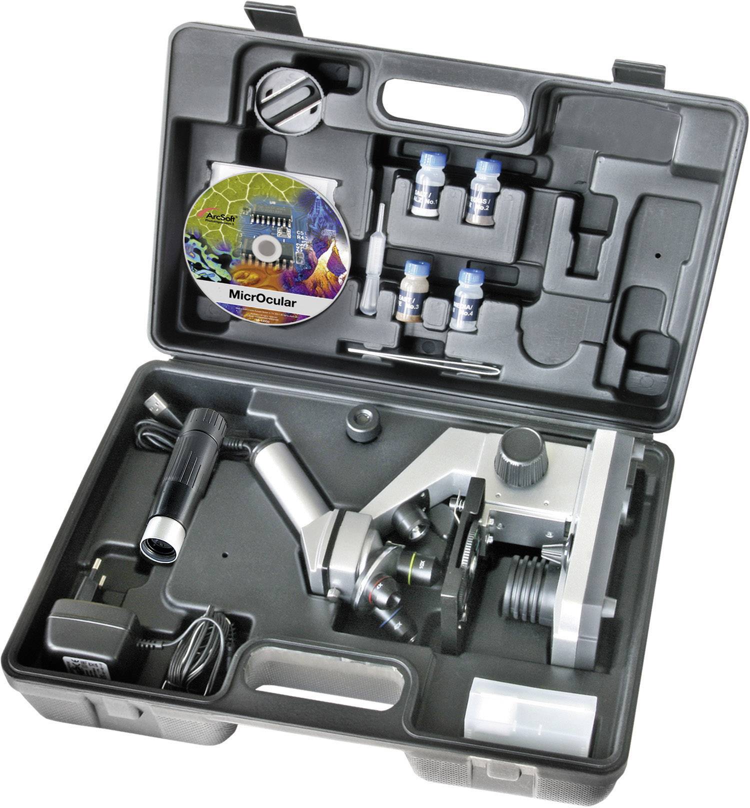 Bresser Optik 8855000 Kinder-Mikroskop Monokular 40 x Auflicht, Durchlicht