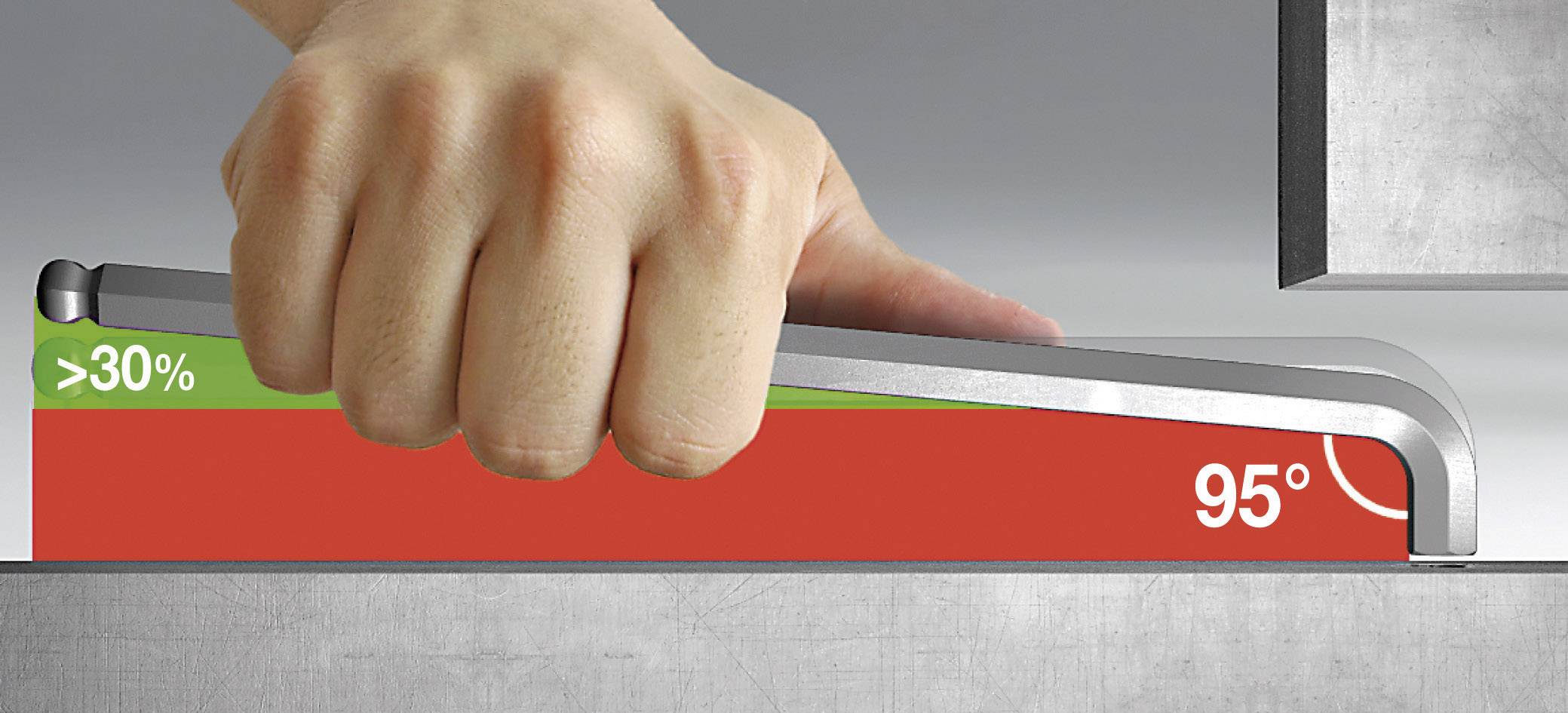 Wiha Innen-Sechskant Winkelschraubendreher-Set 1.5 mm, 2 mm, 2.5 mm, 3 mm, 4 mm, 5 mm, 6 mm, 8 mm, 10mm 9teilig