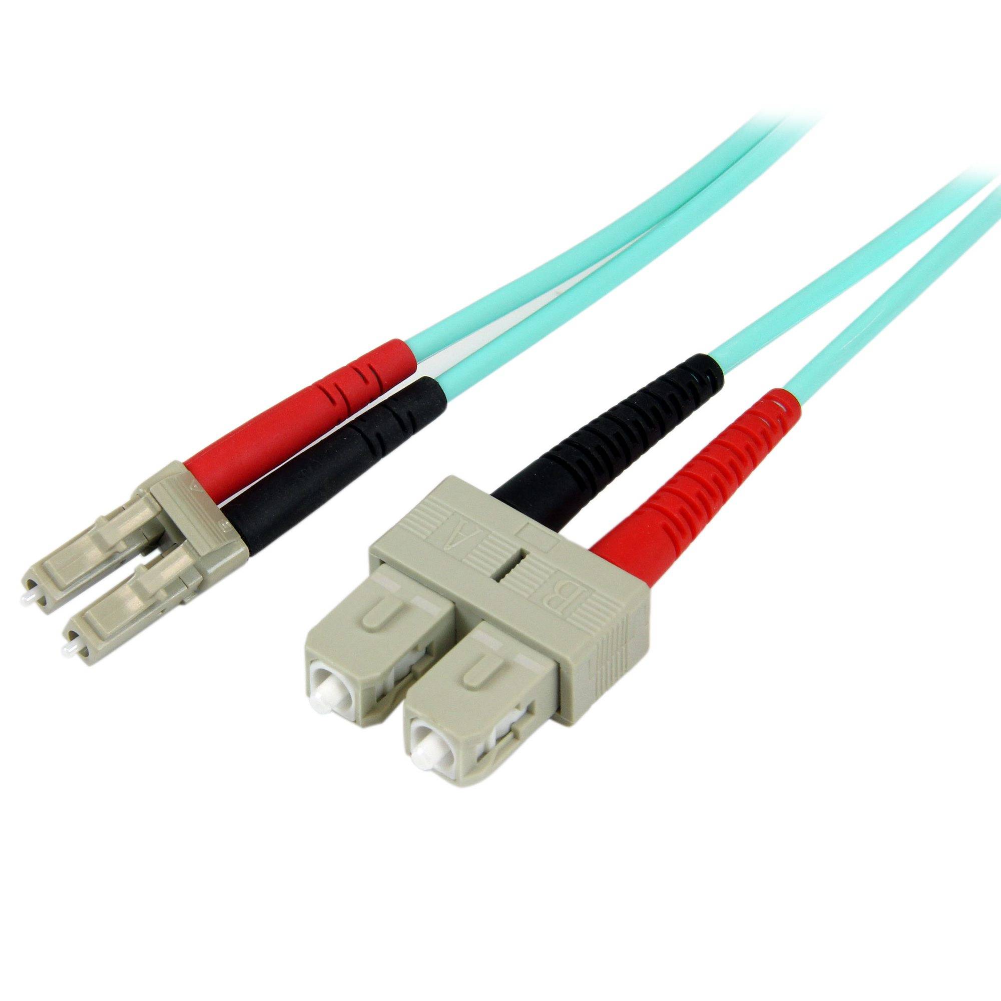 StarTech.com 1m Fiber Optic Cable - 10 Gb Aqua - Multimode Duplex 50/125 - LSZH