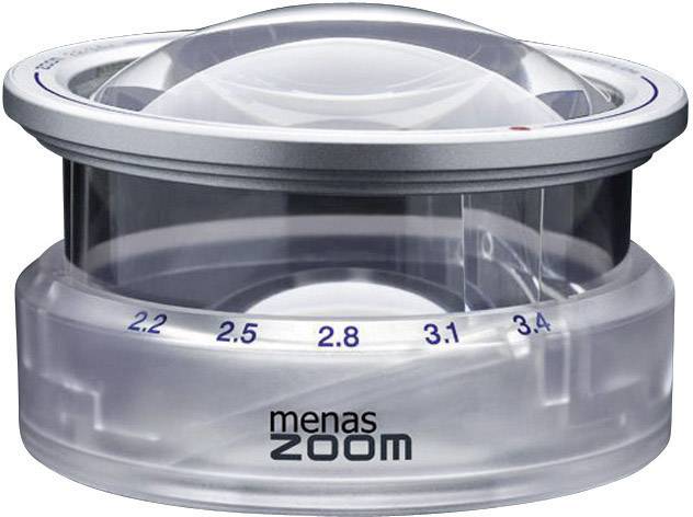 Eschenbach 14388 MENAS ZOOM Handlupe Vergrößerungsfaktor: 3.4 x Linsengröße: (Ø) 65mm