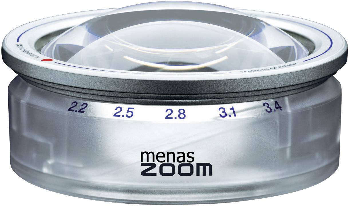 Eschenbach 14388 MENAS ZOOM Handlupe Vergrößerungsfaktor: 3.4 x Linsengröße: (Ø) 65mm