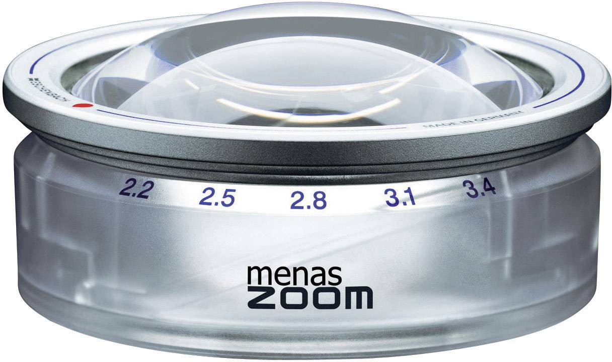 Eschenbach 14388 MENAS ZOOM Handlupe Vergrößerungsfaktor: 3.4 x Linsengröße: (Ø) 65mm