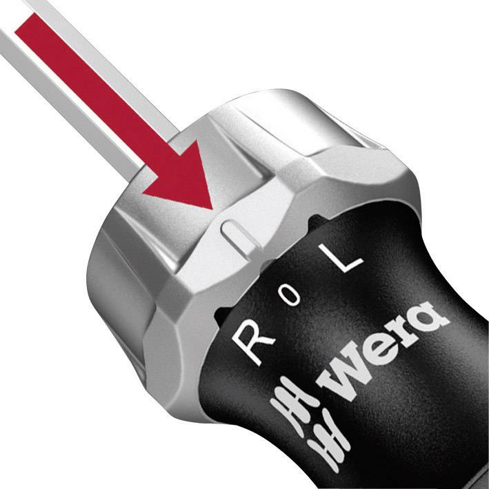 Wera 816 RA Werkstatt Ratschen-Schraubendreher 1/4" (6.3 mm) DIN 3126, DIN ISO 1173