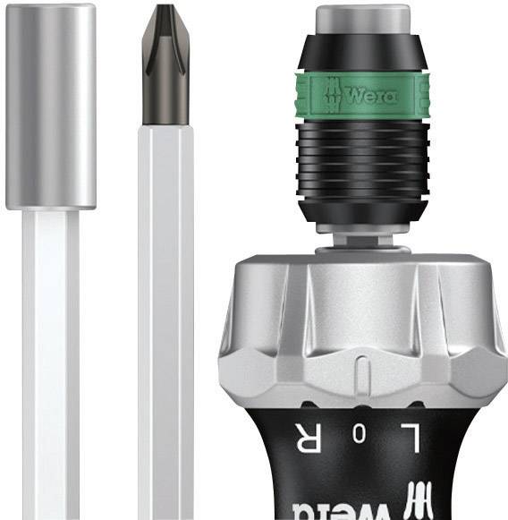 Wera 816 RA Werkstatt Ratschen-Schraubendreher 1/4" (6.3 mm) DIN 3126, DIN ISO 1173