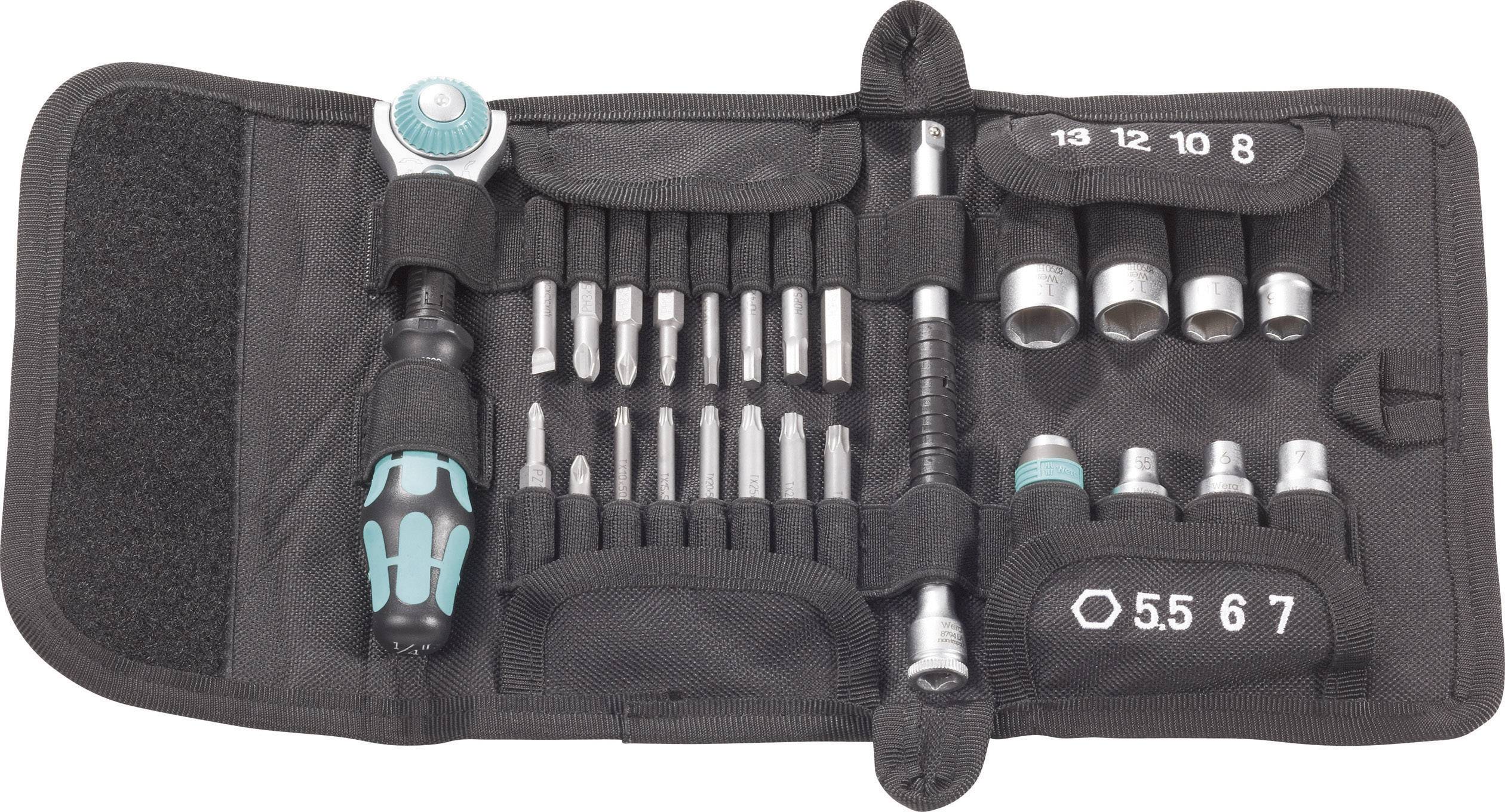 Wera Kraftform Kompakt Zyklop Steckschlüssel-Bit-Einsatz-Set metrisch 1/4" (6.3 mm) 26teilig 05051045001