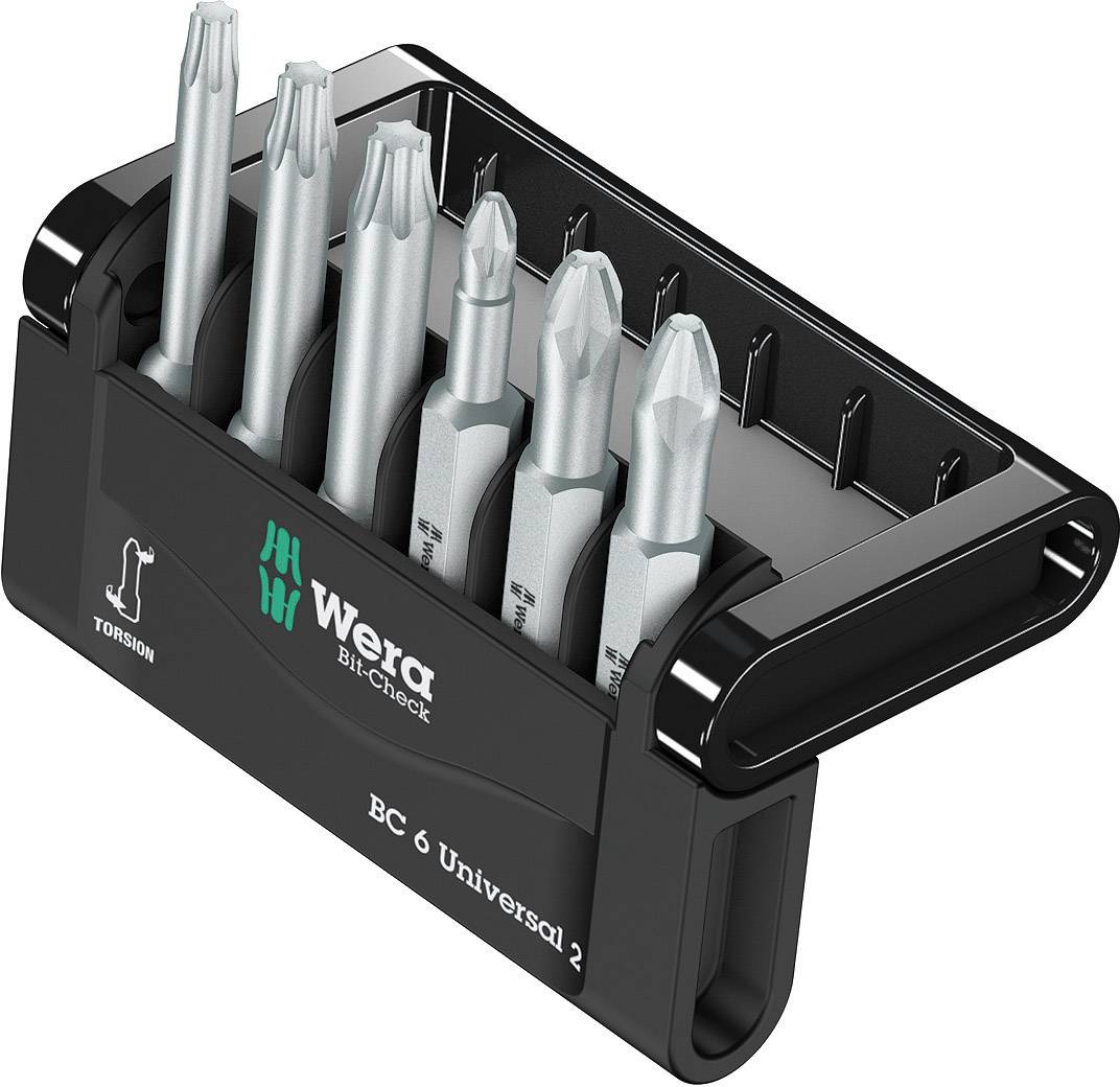 Wera Mini-Check Phillips Pozidriv TORX50 mm 05056473001 Bit-Set 6teilig Kreuzschlitz Phillips, Kreuzschlitz Pozidriv, Innen-TORX